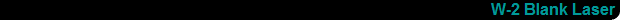 W-2 Blank Laser