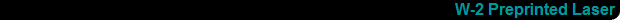 W-2 Preprinted Laser