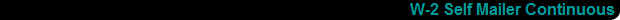 W-2 Self Mailer Continuous